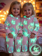 Baby Girls Thermal Lined Hooded Jumpsuit